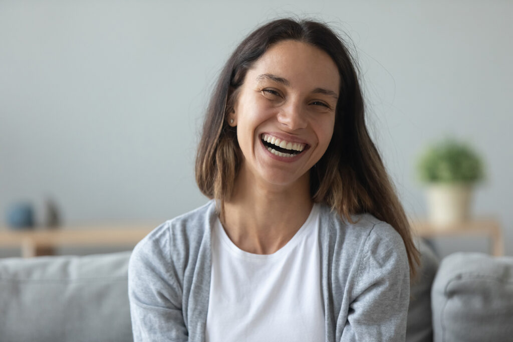 Girl with a natural smile