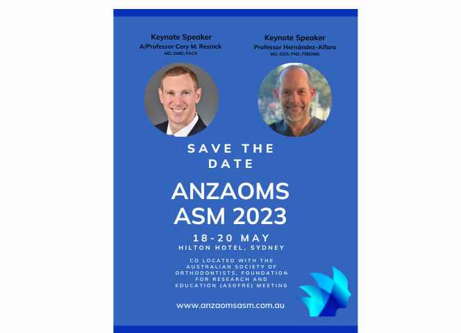 ANZAOMS ASM 2023 – Save the Date: 18-20 May